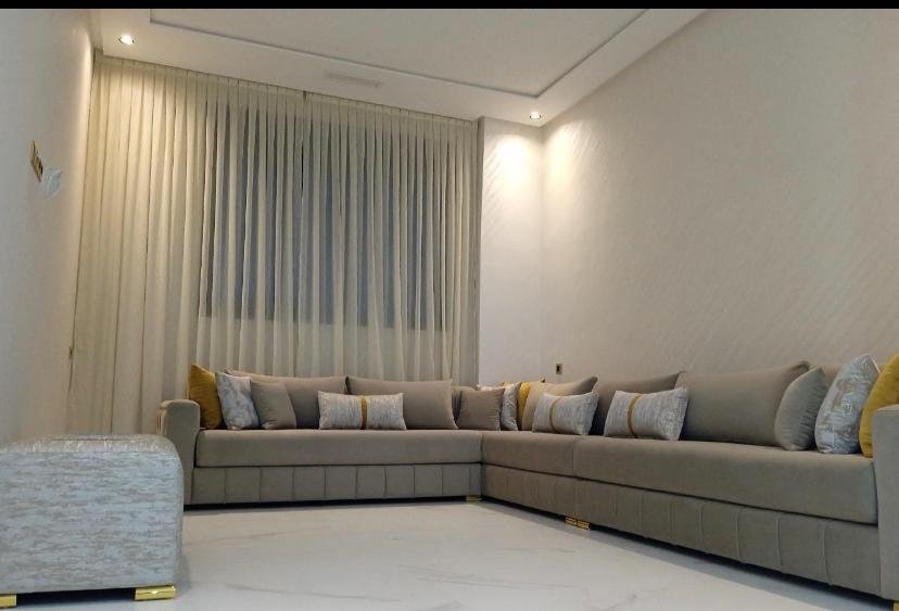 Salon Marocain Moderne Gris – Image 4
